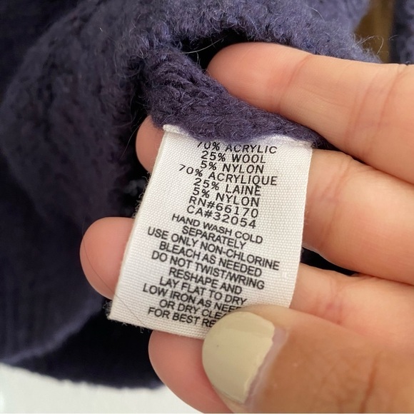 BDG Women's Purple Elbow Patch Knit Pullover Sweater Size Medium - Picture 4 of 4